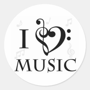 Eu amo etiquetas da música
