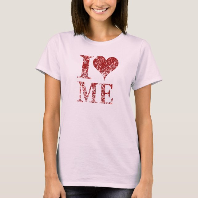 eu amo eu mesma - eu amo eu mesma camiseta para el (Frente)