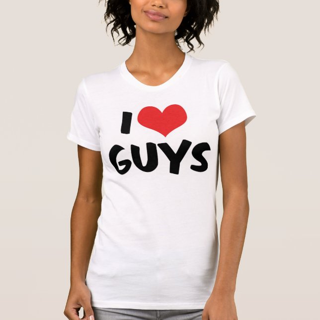 Eu Amo Garotos Camiseta (Frente)
