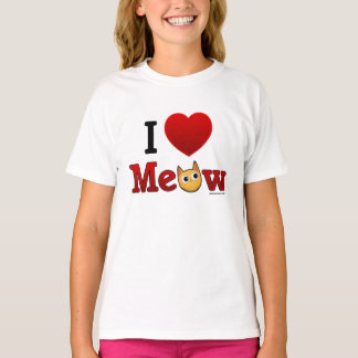 "Eu Amo Gatos" - Eu Coração Gatos T Camisas