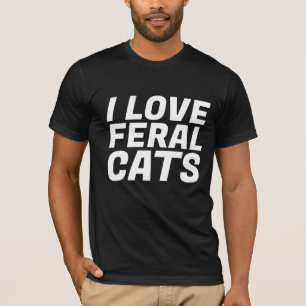EU AMO GATOS FERAIS, T-Shirts TNR