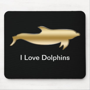 Eu amo golfinhos Mousepad