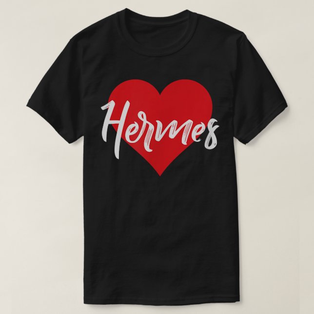 Eu Amo Hermes Primeiro Nome Camisa Que Eu Chamei (Frente do Design)