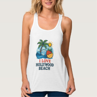 Eu amo Hollywood Beach Tank Top