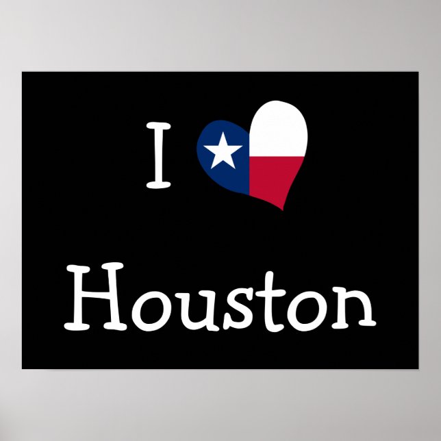Eu Amo Houston Poster (Frente)