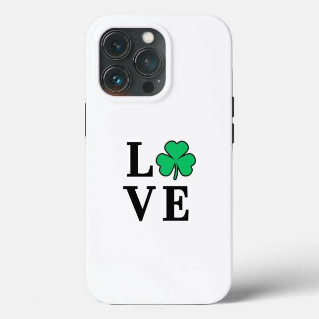 Eu Amo Irlanda Eu Amo Irlandês Shamrock Clover Mod (Verso)