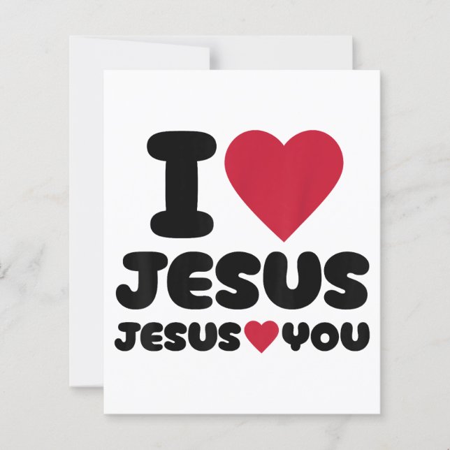Eu amo Jesus e Jesus te ama cristão (Frente)