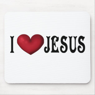 Eu Amo Jesus Mousepad