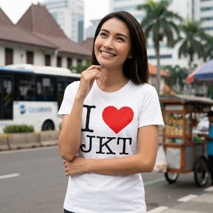EU AMO JKT EU AMO JKT JAKARTA INDONÉSIA CAMISETA