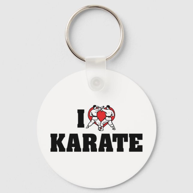 Eu Amo Karate Chaveiro (Frente)