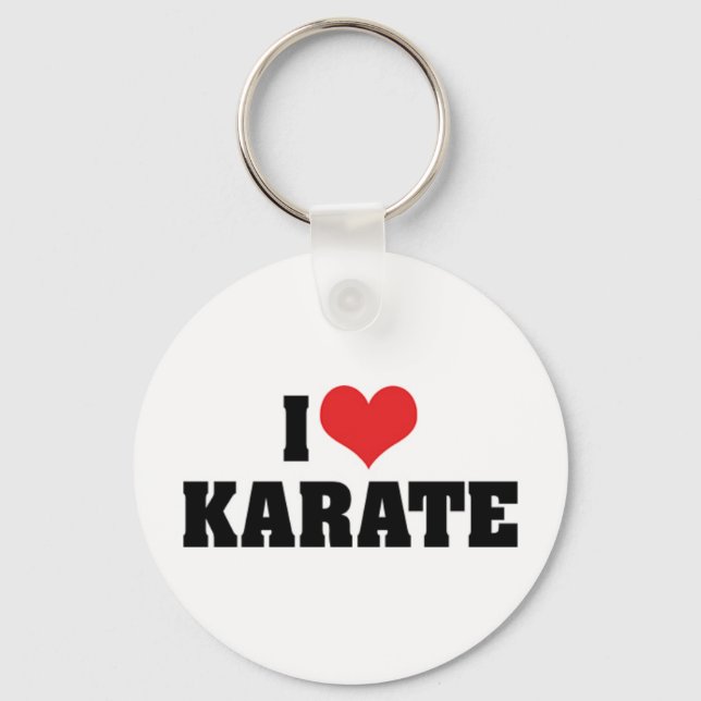 Eu Amo Karate Chaveiro (Frente)