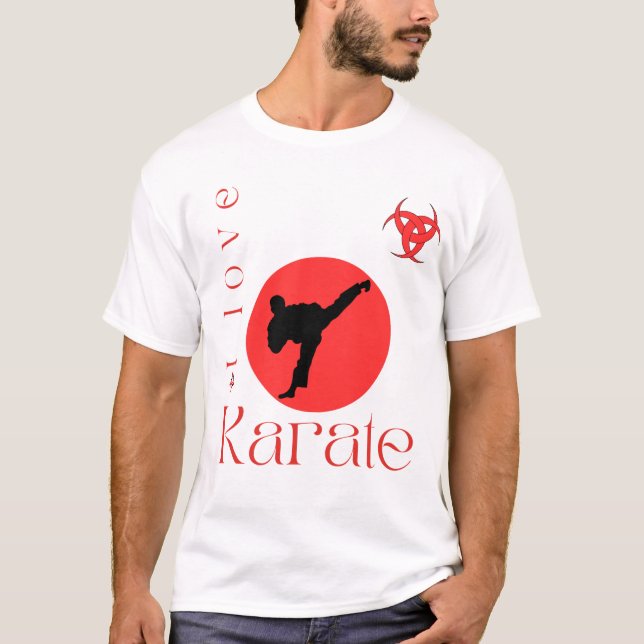 Eu Amo Karate Martial Arts T-Shirt (Frente)