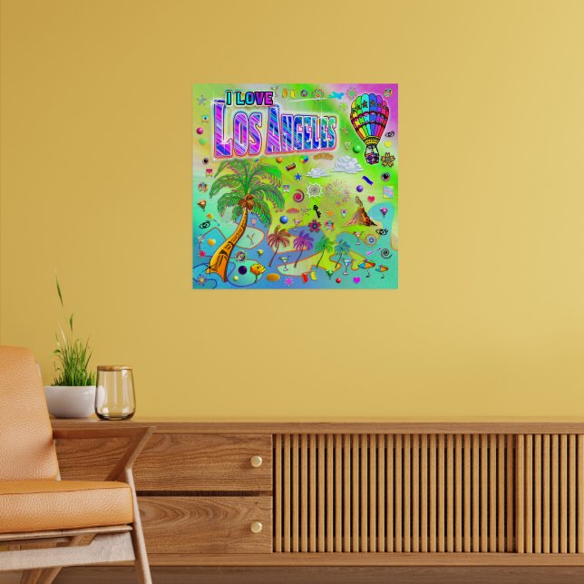EU AMO Los Angeles Eterno Melody Poster (Sala de Estar 2)
