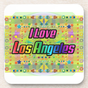 Eu Amo Los Angeles Sorria Porta copos Brilhante