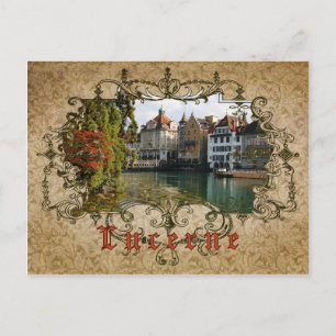 Eu Amo Lucerna - Cartão postal Vintage