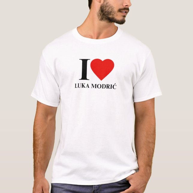 Eu Amo Luka Modrić Fan T-Shirt (Frente)