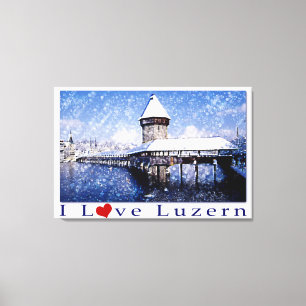 Eu Amo Luzern - Canvas