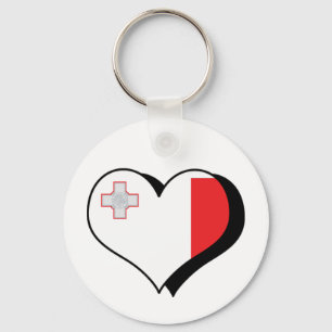 Eu amo Malta Chaveiro