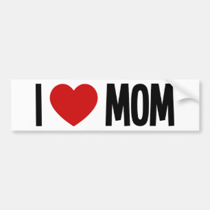 Eu Amo Mamãe ❤️ Adesivo de Para-choque