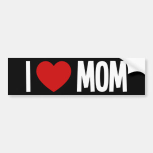 Eu Amo Mamãe ❤️ Adesivo de Para-choque Eu Amo