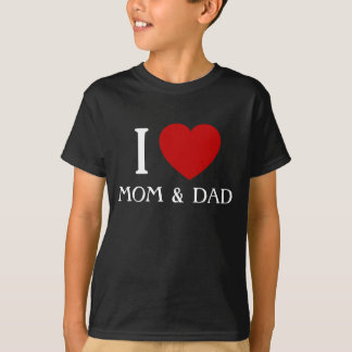 Eu amo Mamãe e Papai | Camisetas para Crianças e B