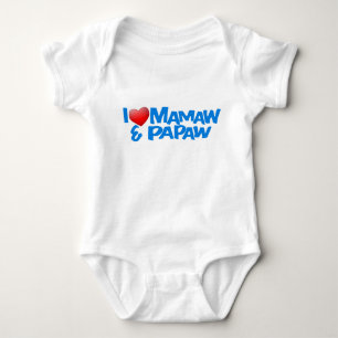 Eu amo Mamaw & t-shirt do mamão