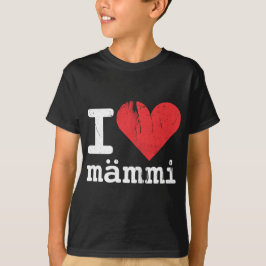 Eu Amo Mämmi Kids' Camiseta Escura