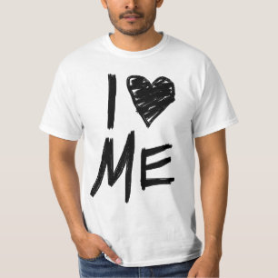 Eu amo-me, Scribbled o t-shirt do coração
