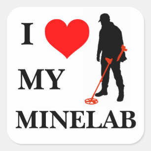 Eu amo meu adesivo decal Minelab