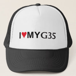 Eu amo meu boné de beisebol G35