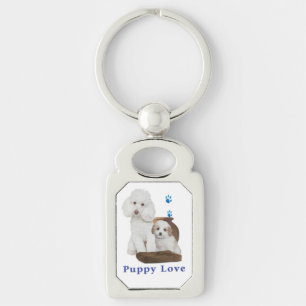 Eu amo meu Chaveiro de Poodle