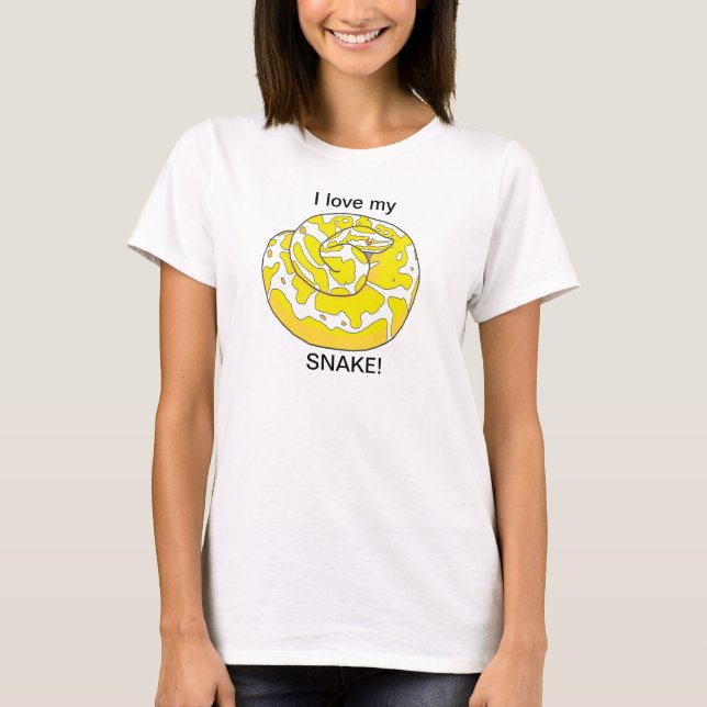 Eu amo meu cobra! Camisa de T (Frente)