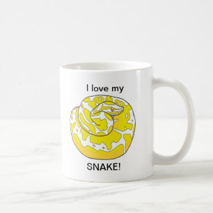 Eu amo meu cobra! Caneca de café 2