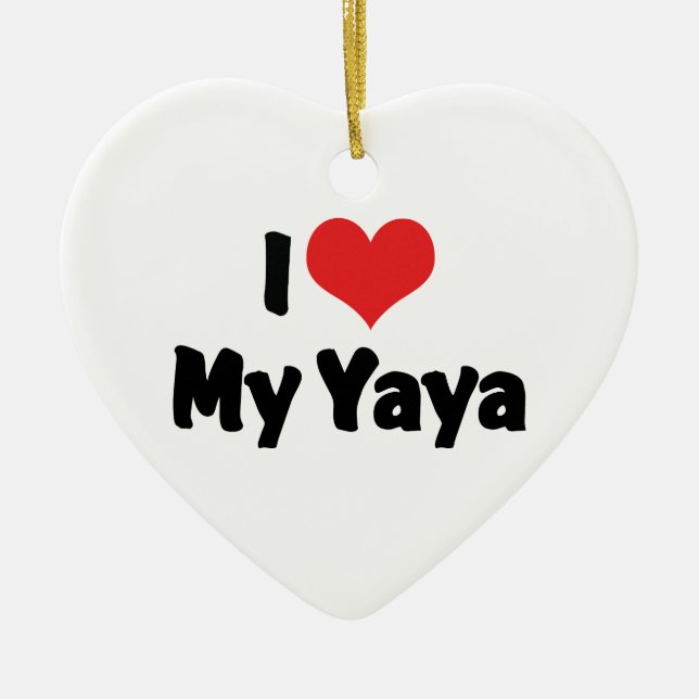 Eu Amo Meu Enfeite Yaya (Frente)
