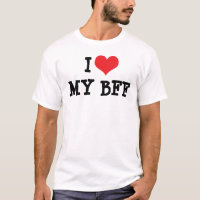 Eu Amo Meu Melhor Amigo Para Sempre Camiseta BFF