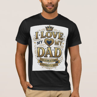 Eu Amo Meu Pai Camiseta do Dia dos Pais | Vintage