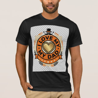 Eu Amo Meu Pai Camiseta Vintage do Dia dos Pais |