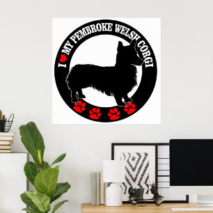 Eu Amo Meu Poster De Pembroke Welsh Corgi