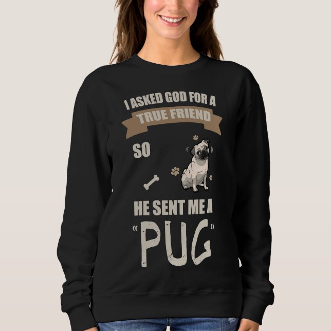 Eu Amo Meu Pug Oferece Uma Camisa Essencial 483 (Frente)