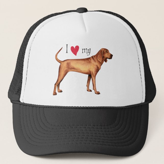 Eu amo meu Red bone Coonhound (Frente)