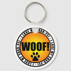 Eu Amo Meu Shar-Pei! chaveiro