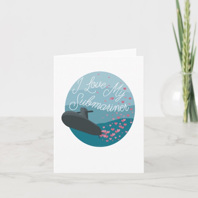 Eu amo meu Submarino - Cartão (Frente)