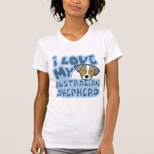 Eu amo meu t-shirt australiano do pastor