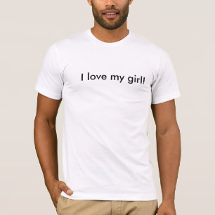 Eu amo meu t-shirt da menina
