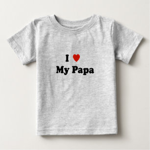 Eu amo meu t-shirt da papá