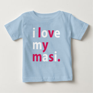 Eu amo meu t-shirt do bebê do Masi