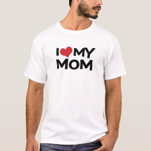 Eu amo meu t-shirt do dia das mães da mamã