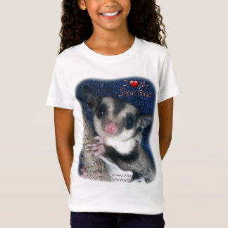 Eu amo meu t-shirt do planador do açúcar - o
