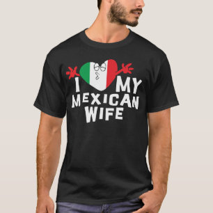 Eu amo meu t-shirt mexicano da esposa