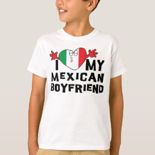 Eu amo meu t-shirt mexicano das meninas do